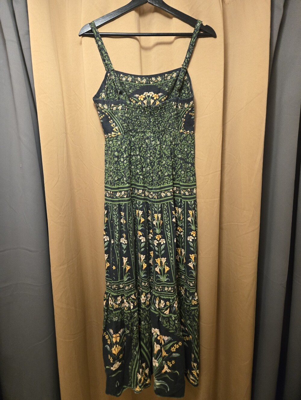 Farm Rio Flowers Arch Back Sleeveless Maxi Sundress size Medium - Picture 5 of 6
